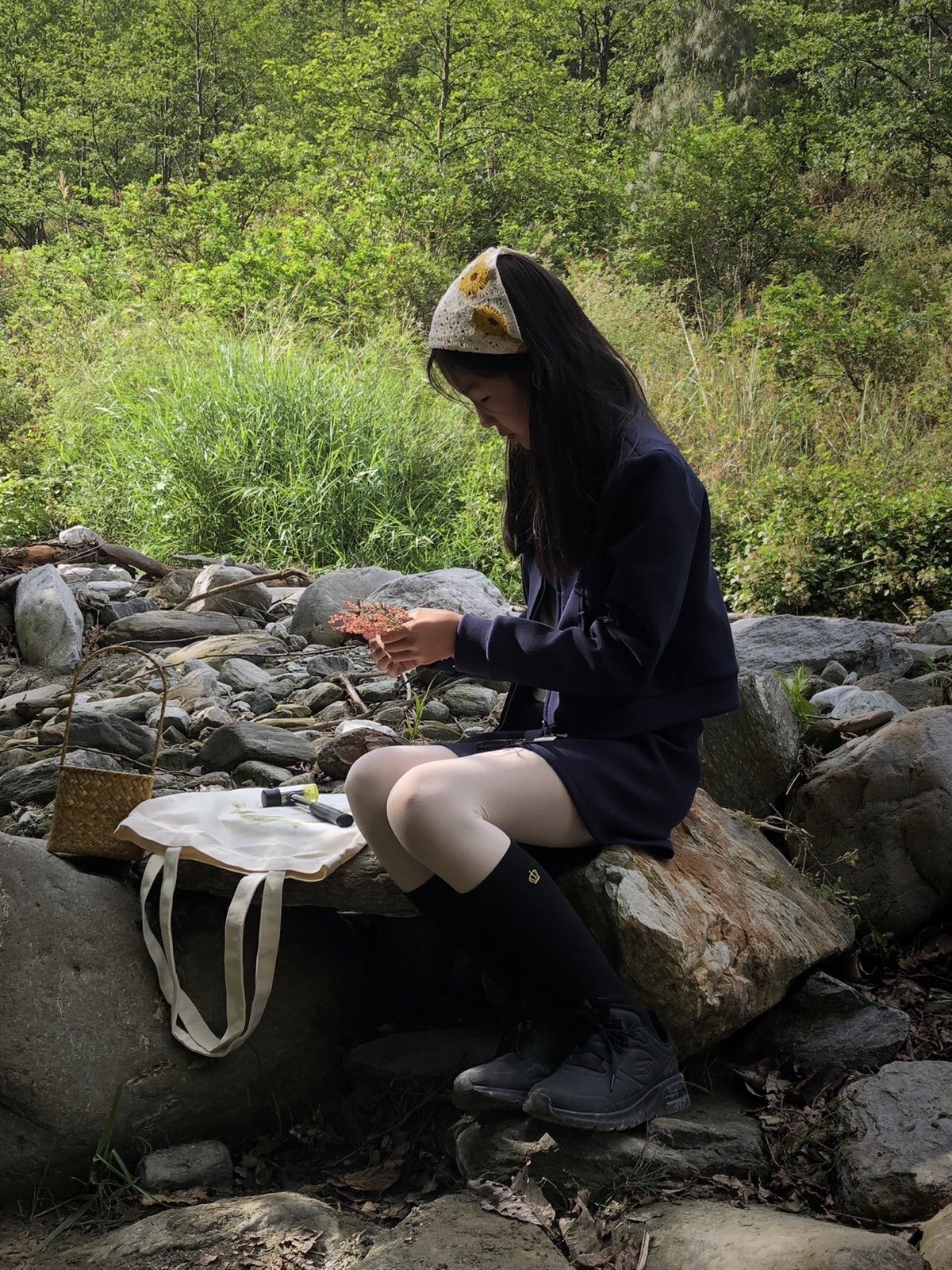 穿过田野，去溪边拓染 4